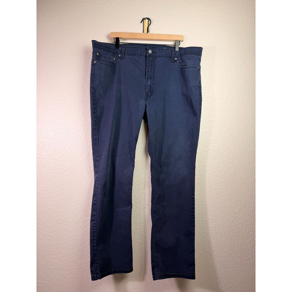 Levi’s 511 Men’s Chino Pants W42 L32 Navy Slim Fit Cotton EUC